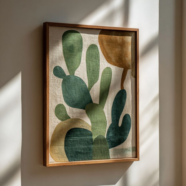 Cactus moderno marrone