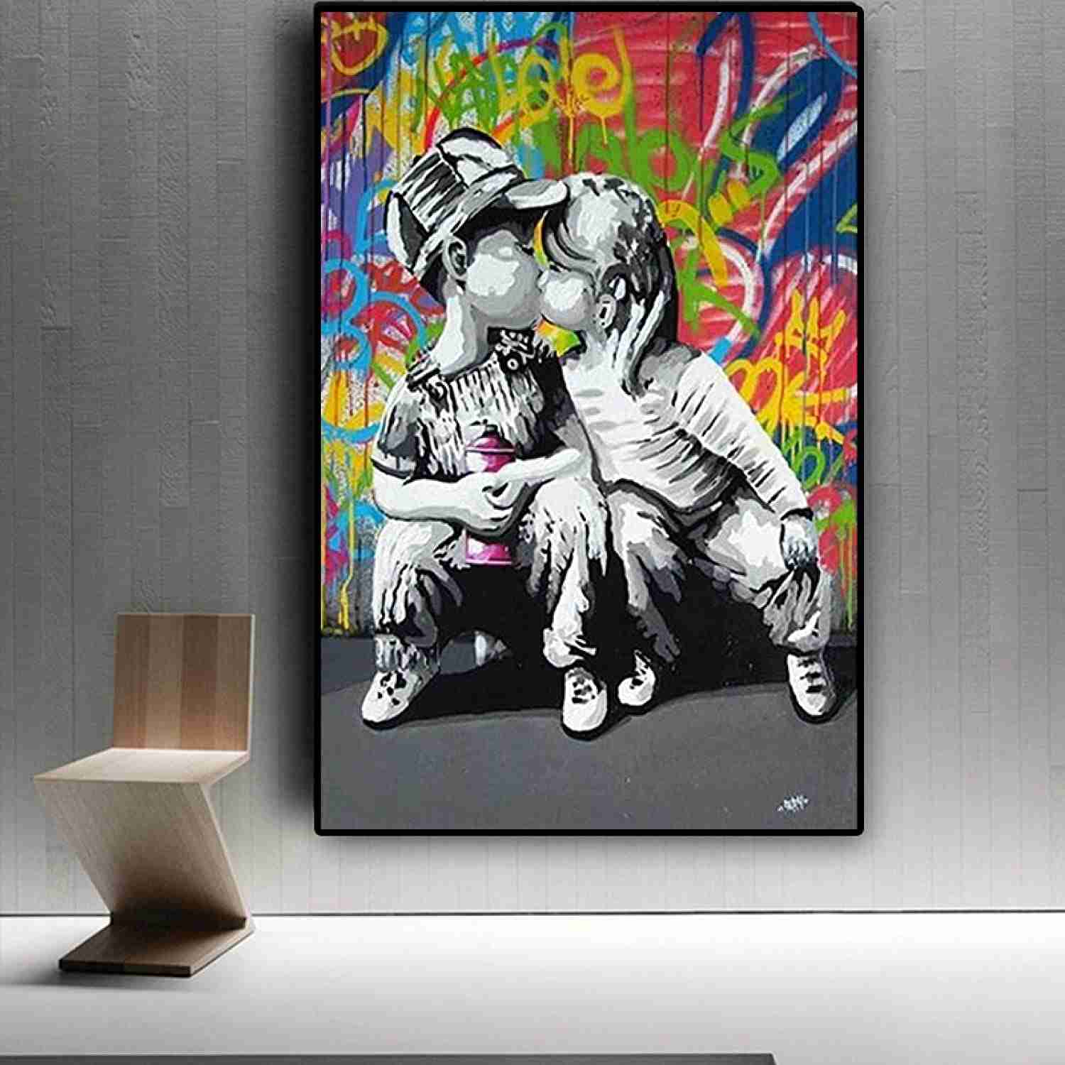 Amore tra Bambini - Graffiti Banksy