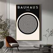 Bauhaus cerchi bianco e nero