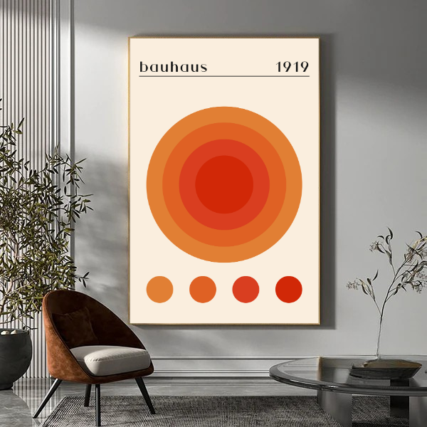 Bauhaus cerchi rossi