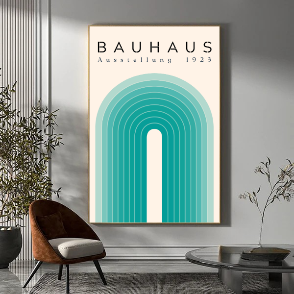 Bauhaus cilindrico verde acqua