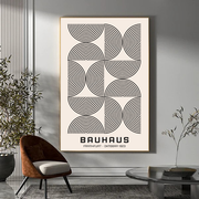 Bauhaus mezzi cerchi bianco e nero