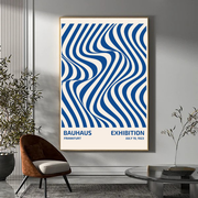 Bauhaus zebrato blu