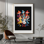 Dancing mushrooms