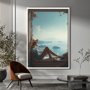 La donna vista mare