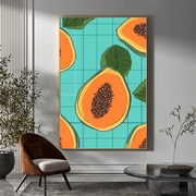 Papaya draw minimalist