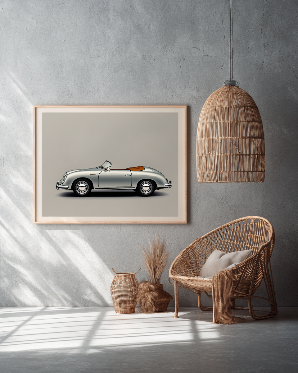 Porsche silver laterale