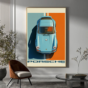 Porsche blue and orange
