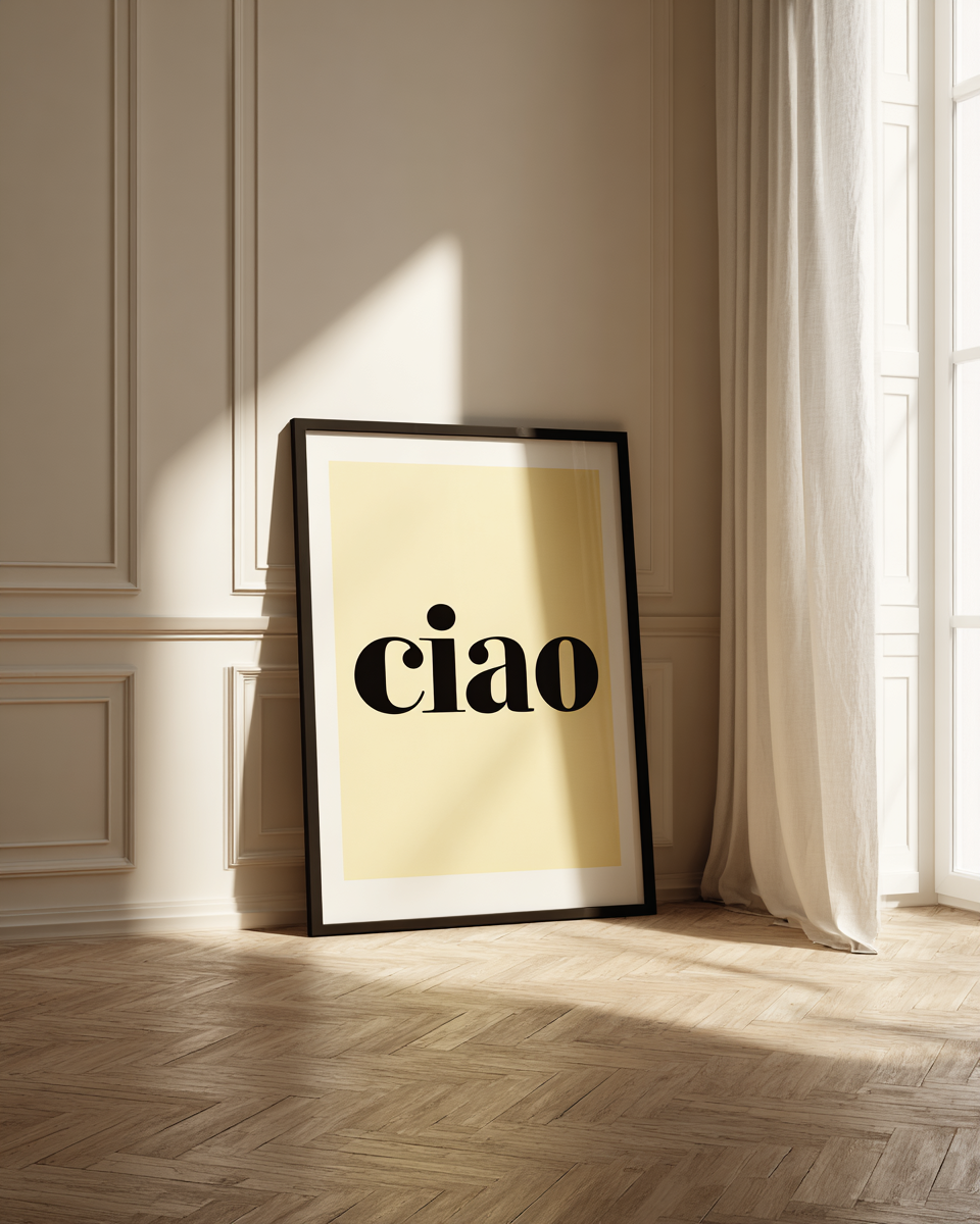 Poster Saluto ciao
