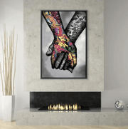 Mano nella mano - Graffiti Banksy