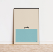 Forrest Gump light blue poster