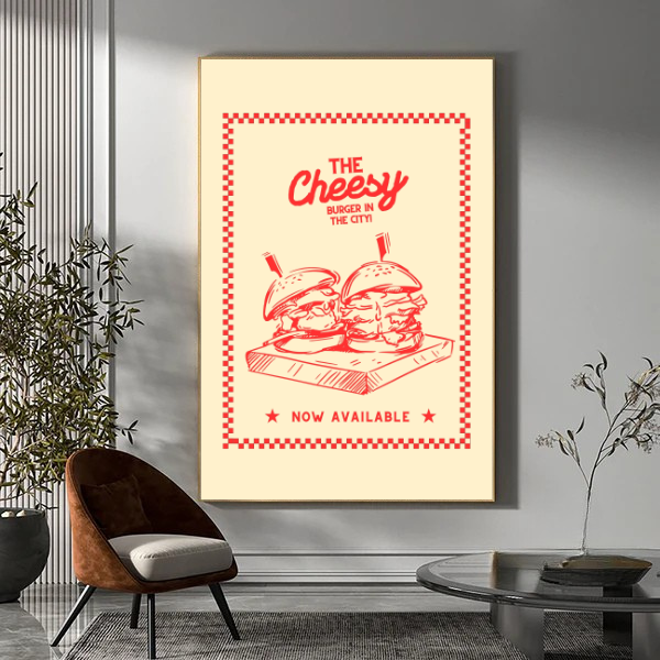 The cheesy burger