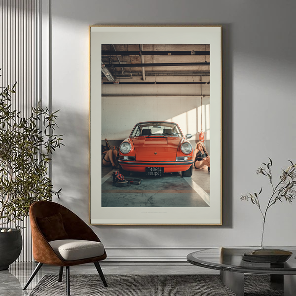 The red car