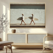 The surfing in heels