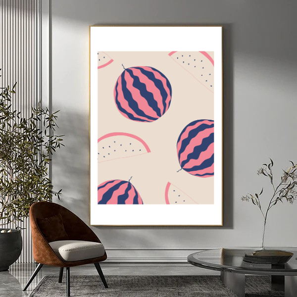 Watermelon pink blue