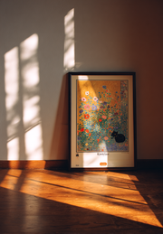 Poster di Fiori stile Klimt