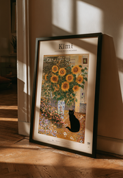 Poster Gatti e fiori stile Klimt
