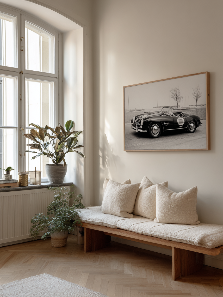 Poster Turbo car in circuito