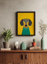 Poster Bassotto in Giallo