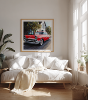 Poster American Car Rossa