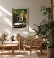 Poster Porsche Bianca