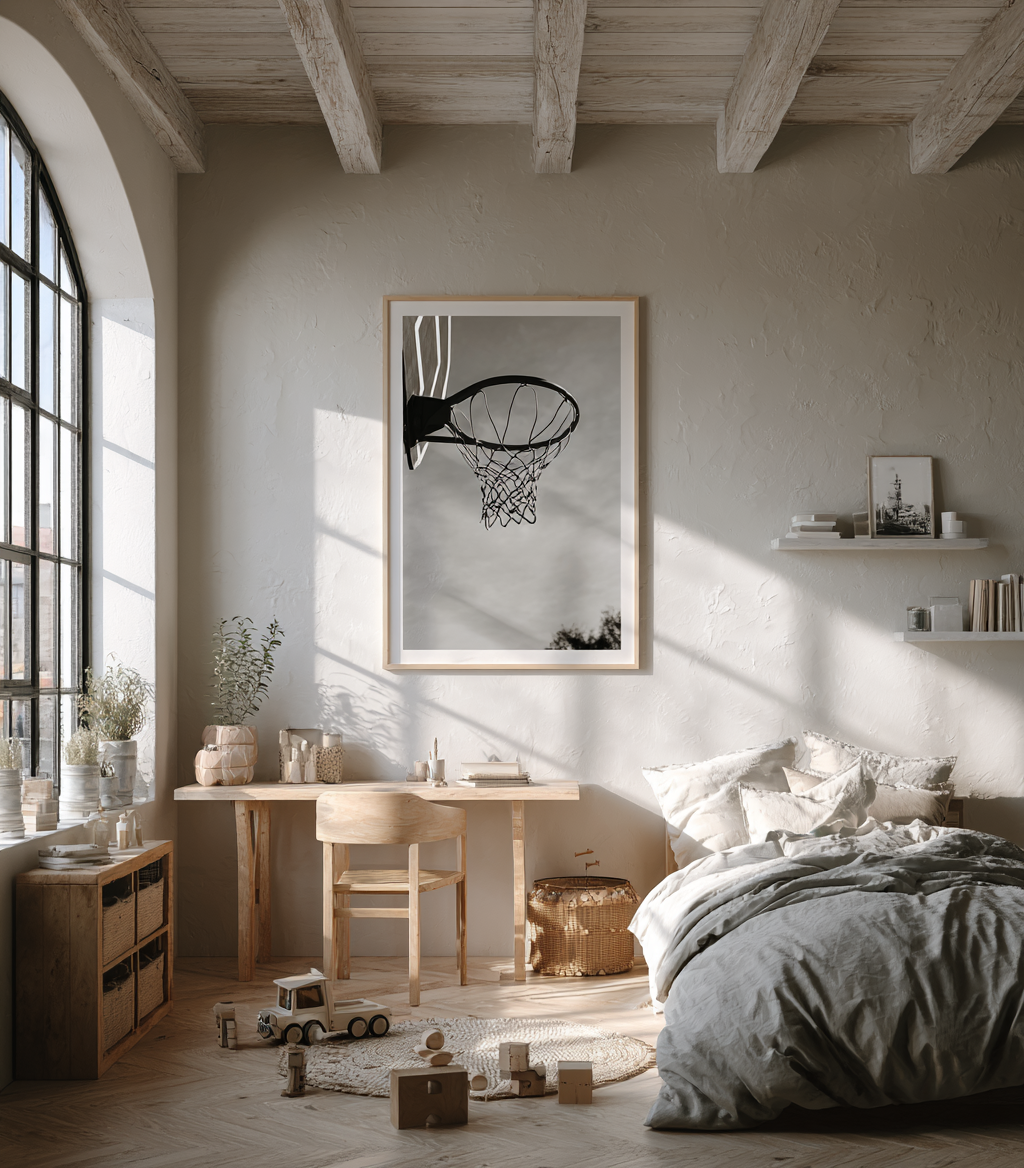 Poster Basket Black & White